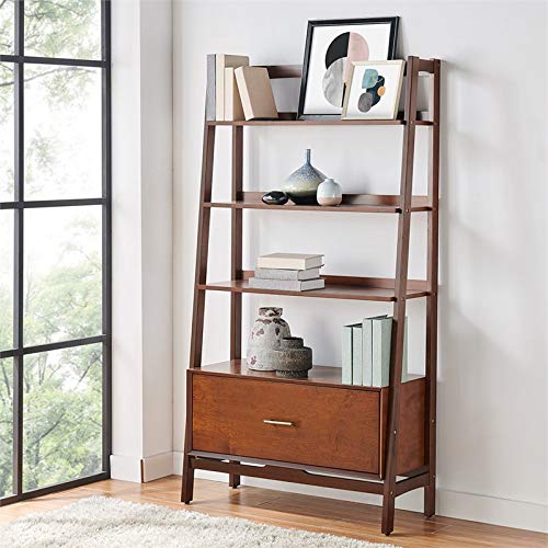 Crosley Furniture Landon Large Etagere Bookcase, Mahogany #TOP1