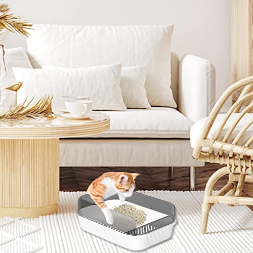 areia para gatos fechada | Vaso sanitário para gatos semi-fechado - areia segura e com odor, areia r