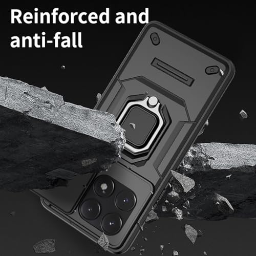 SEAHAI Case for Xiaomi POCO F6 Pro 5G, Ultra-thin Protective Silicone TPU Shockproof Hybrid Hard PC Back Phone Cover - Image 3