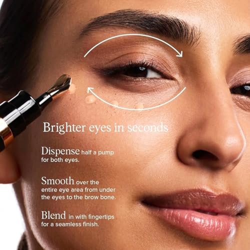 Luminous Eye Corrector SPF 45 – Corrector y Iluminador Hidratante para Ojeras, Manchas y Manchas Brillantes, Acabado Radiante Maquillaje de Ojos Ligero (# 03) - imagen 7