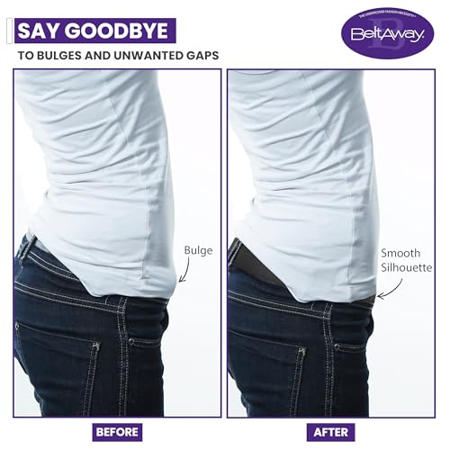 BELTAWAY Easily Adjustable Elastic Flat Buckle No Show Belts for Women – Stretch No Bulge jeans pants4