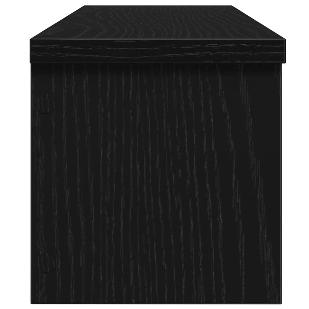 Fengshui Regał kuchenny, możliwość układania w stos, czarny, 60 x 15 x 16