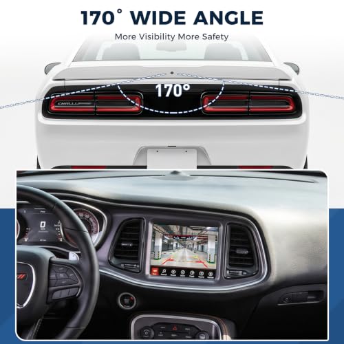 Image of Rear View Backup Camera Fit for Dodge Challenger 3.6L 5.7L 6.4L 2015-2023