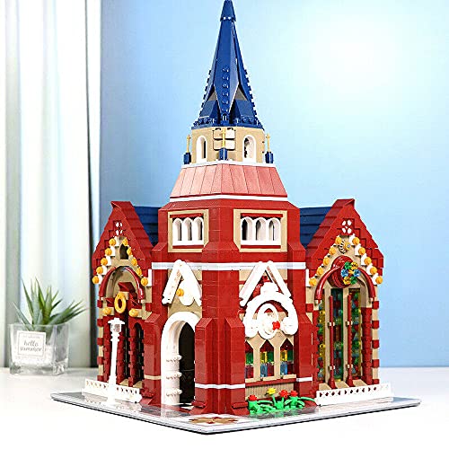 Kirche Bausteine Haus mit Beleuchtung Modular Building 2346 Klemmbausteine – Bild 4