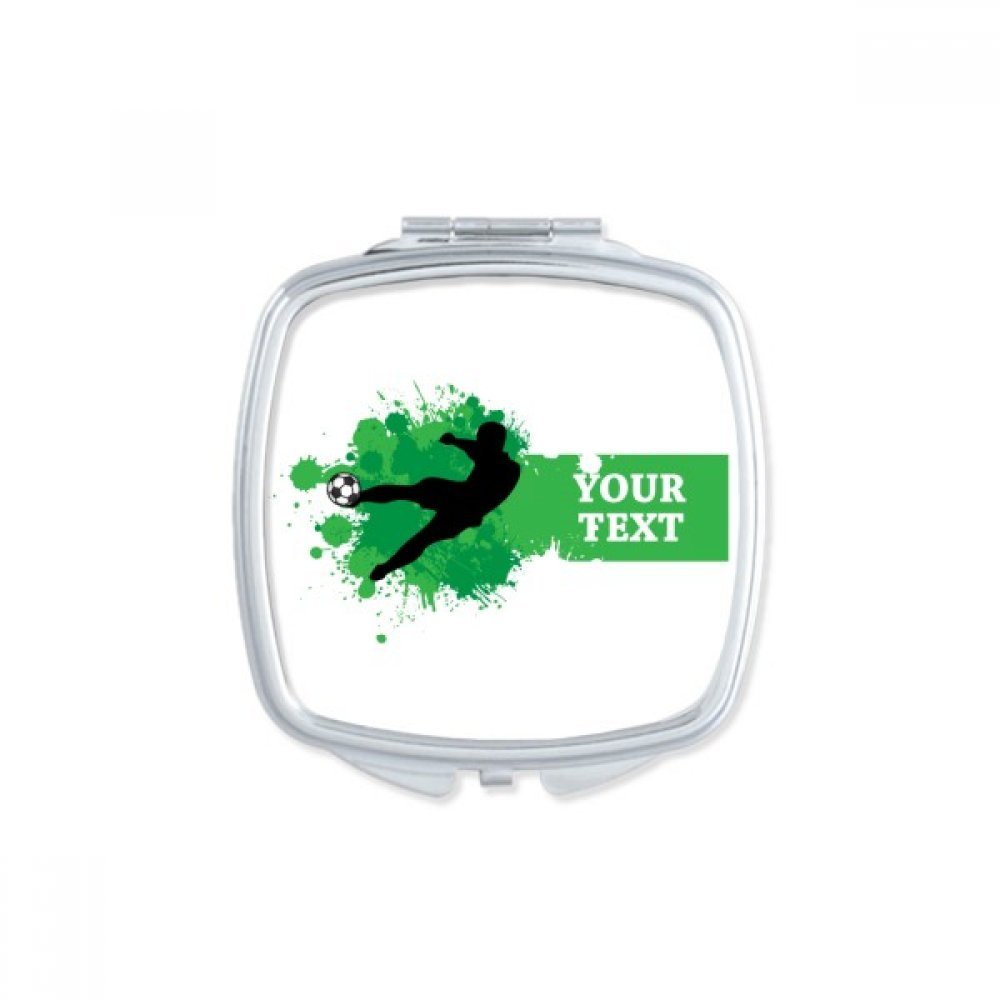 Miroir de poche football compact miroir de maquillage mignon petit