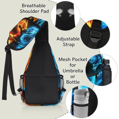 Bolso tipo Sling para hombres y mujeres unisex miniatura 4