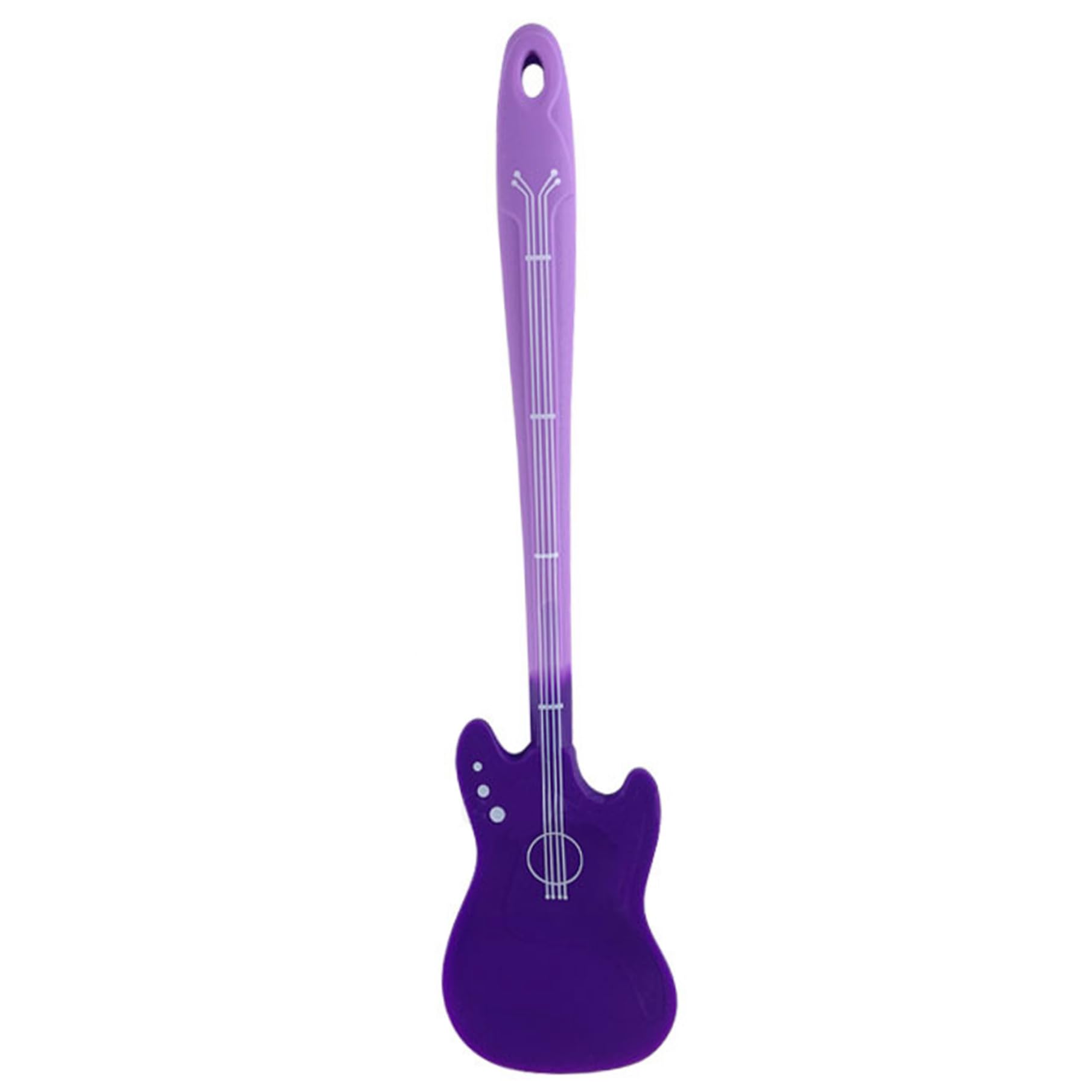 CAKEEYUM Creative Guitar-Shaped Silicone Funny Spatula High Temperature Resistant Dishwasher Safe for Baking Cooking