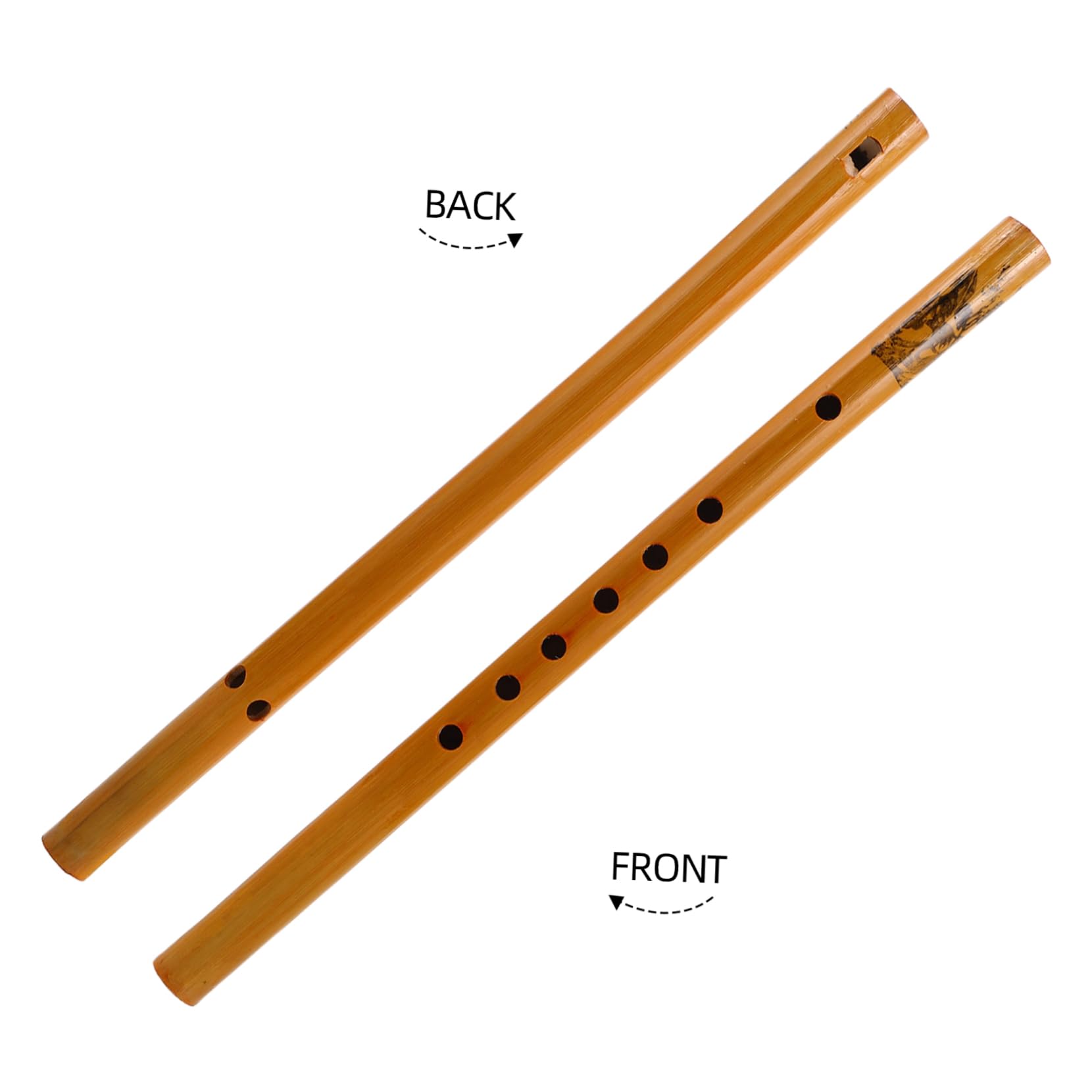 BESPORTBLE Verticale Portable pour Débutants et Adultes Instrument de Musique Naturel pour Cours et Pratique