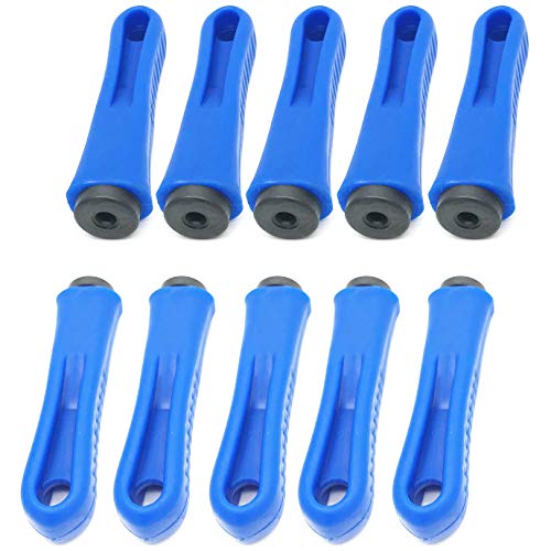 XMHF Ergonomic Rubber File Handle 5mm Diameter Round Hole 90mm Length Anti-slip Plastic