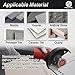 Mini Diamond Engraving Saw Blade - FOCSTOL 5pcs 1-9/16 Inch(40mm) Cutting Disc with 1pc 5/8''-11 Thread Flange for Marble Granite Artificial Stone Porcelain Tile Ceramic