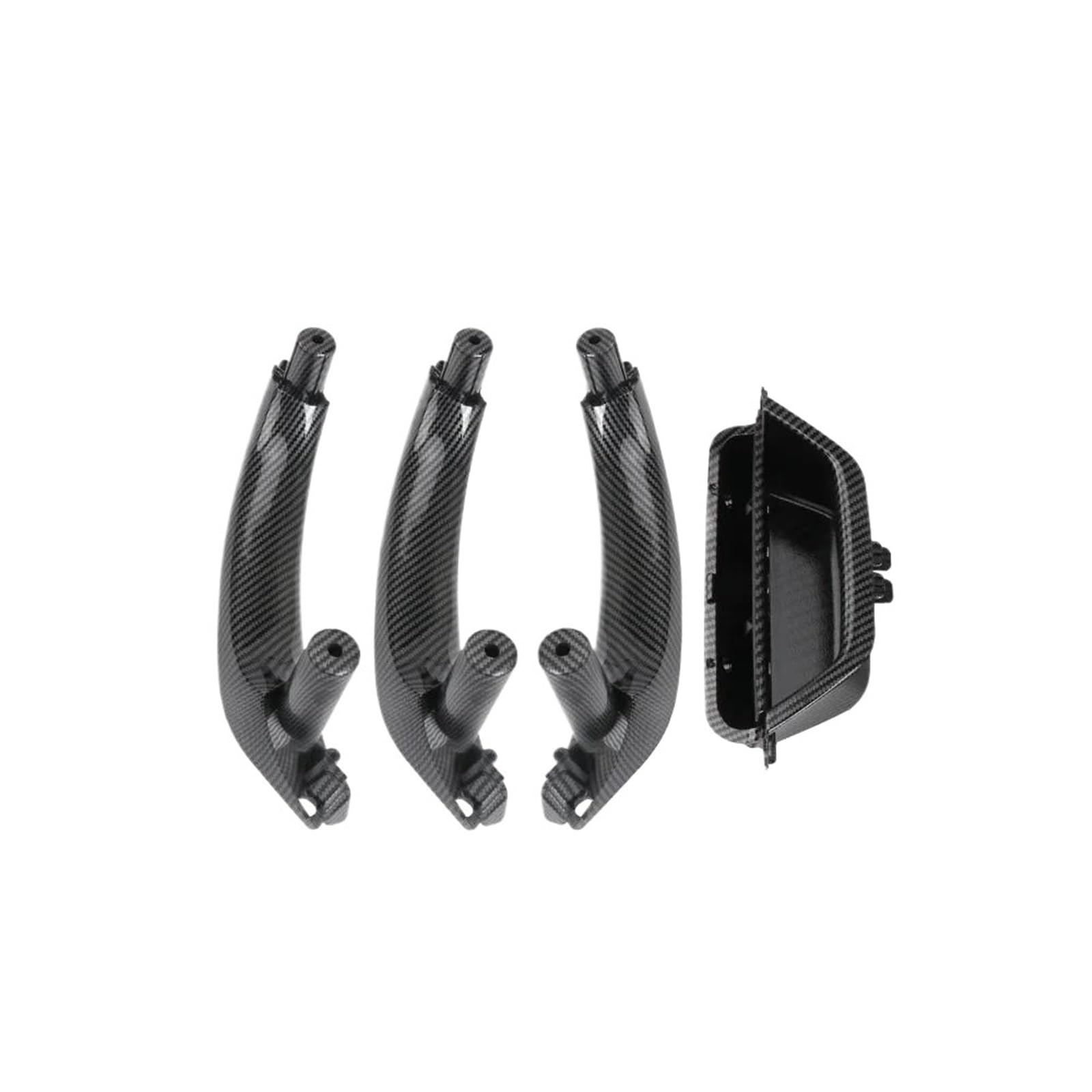 JYUTDW Inner Door Handle Car Interior Handle Inner Door Armrest Panel Pull for BMW for X3 X4 F25 F26 51419209216(Carbon RHD)