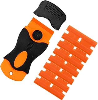 Plastic Razor Blad Scraper - Car Sticker Remover with 30 Pcs Plastic Razor Scraper Blades for Removing Glue Sticker Decals Tint Paint Labels from Glass Window Floor