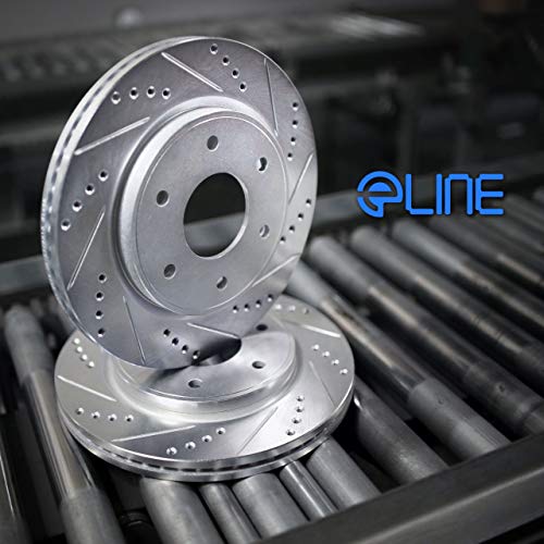 R1 Concepts Drilled And Slotted Carbon Coated Disc Brake Rotor Set WBPN1- 27025 - Walmart Supplies - View #14