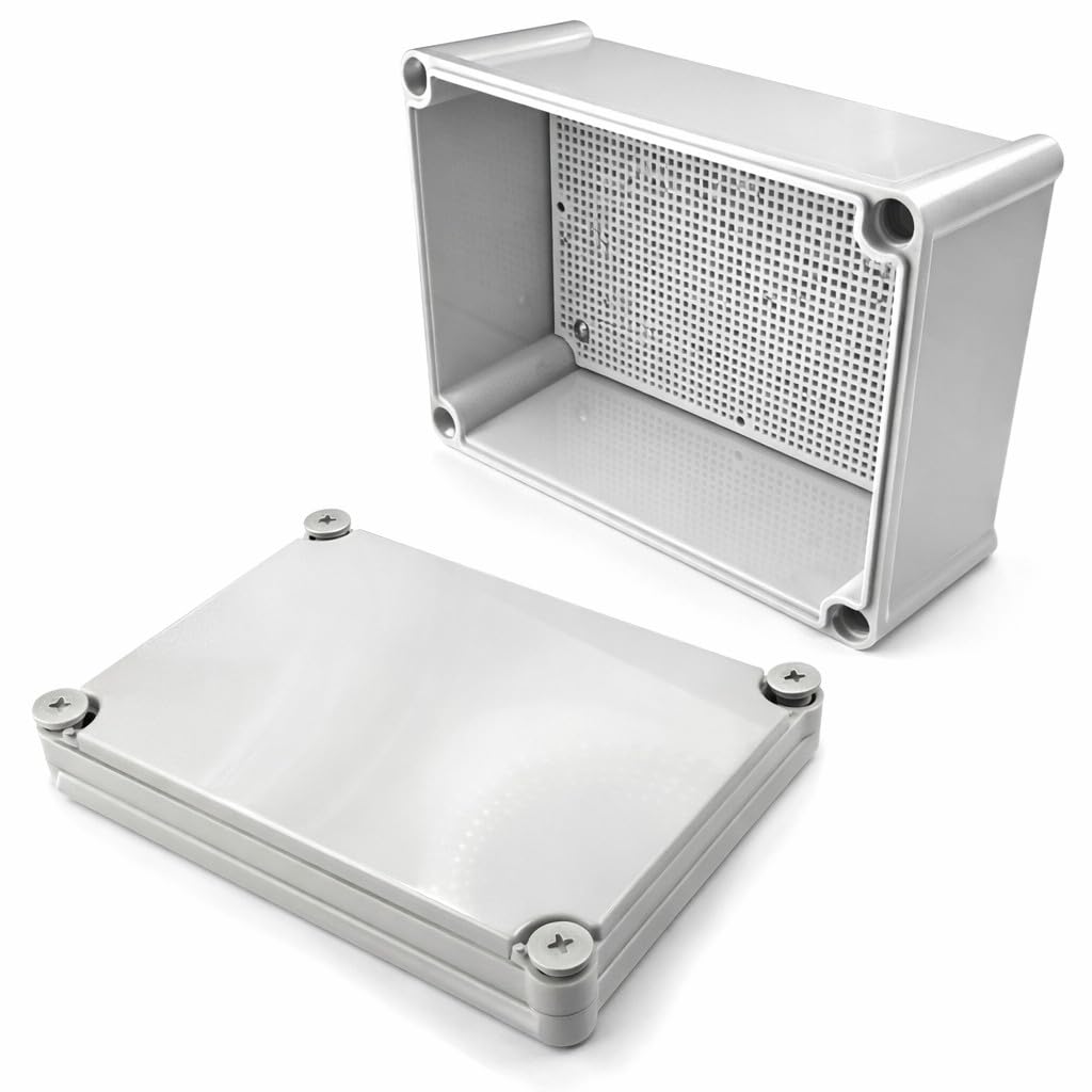 MGI SpeedWare Electrical Junction Box with Mounting Plate and IP67 Waterproof White Cover (11" x 7.5" x 5")