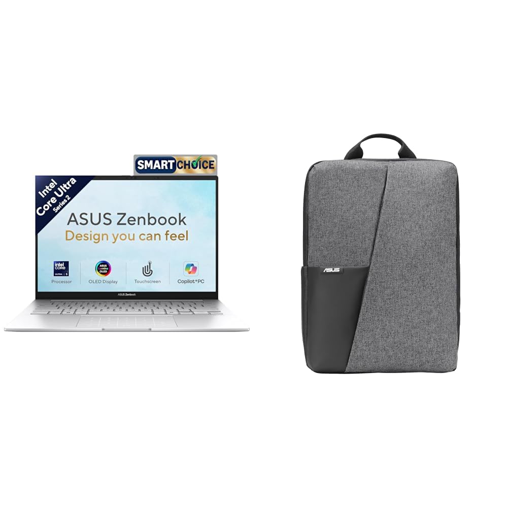 ASUS Zenbook 14 (2026),Intel Core Ultra 5 225H,Intel Arc iGPU,16GB/1TB,FHD+ OLED,Touchscreen,14"(35.5 cm),Windows 11,M365 Basic(1Y)* Office24,Foggy Silver,1.28 Kg,Thin & Light Laptop + Laptop bag-image-43