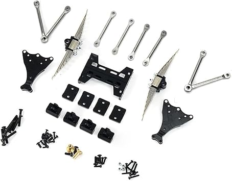 LESU Metal Rear Dual Suspension for 1/14 Tamiyaya RC Truck Trailer DIY Model Car