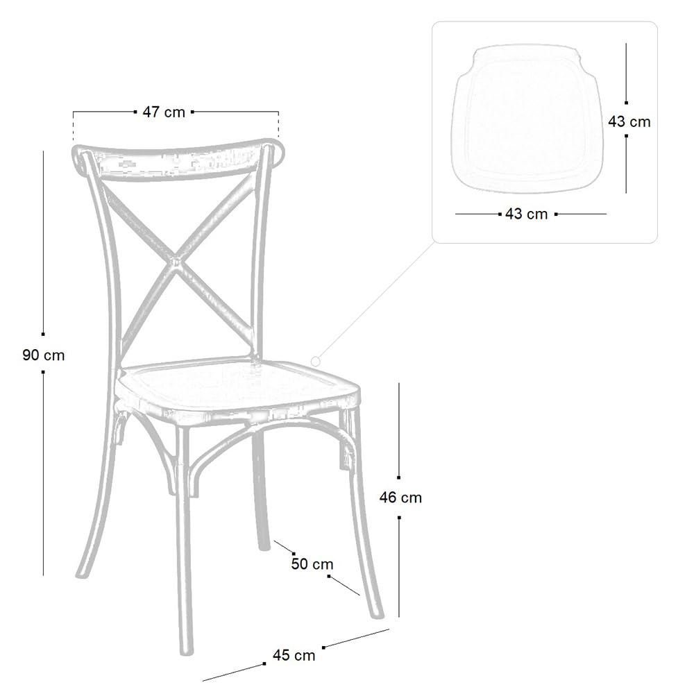 OKAFFAREFATTO MADDALONI Silla de bar comedor de plástico beige sprint polipropileno apilable