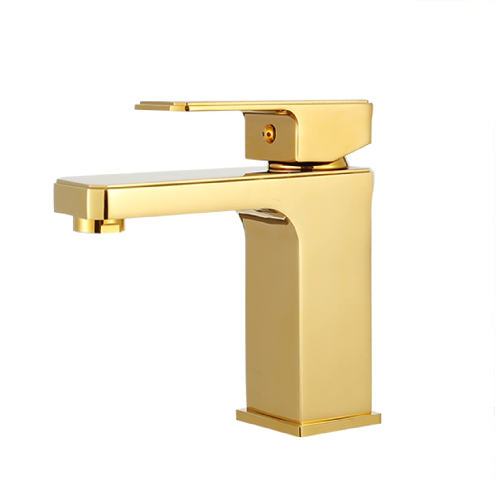 Robinet en laiton antique doré pour vasque de salle de bain haut de gamme