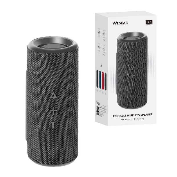 Enceinte portable Bluetooth 5.4 compacte WESDAR K-822S pour ne plus manquer de musique