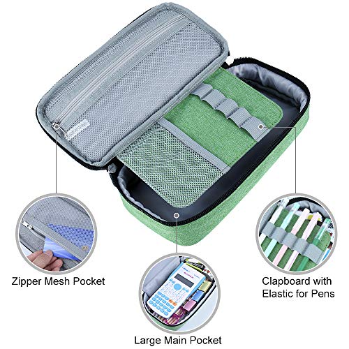 Image of Chelory Big Capacity Pencil Case Large Pencil Bag Pouch Pen Case Pencil Marker Holder Stationery Storage Makeup Bag for Office Supplies Adults