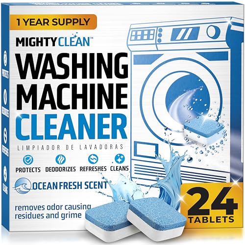 MIGHTY CLEAN Washing Machine Cleaner Tablets 24...