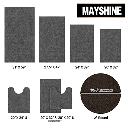 Mayshine MS170327O Round Area Rug Set For Bathroom thumb #4