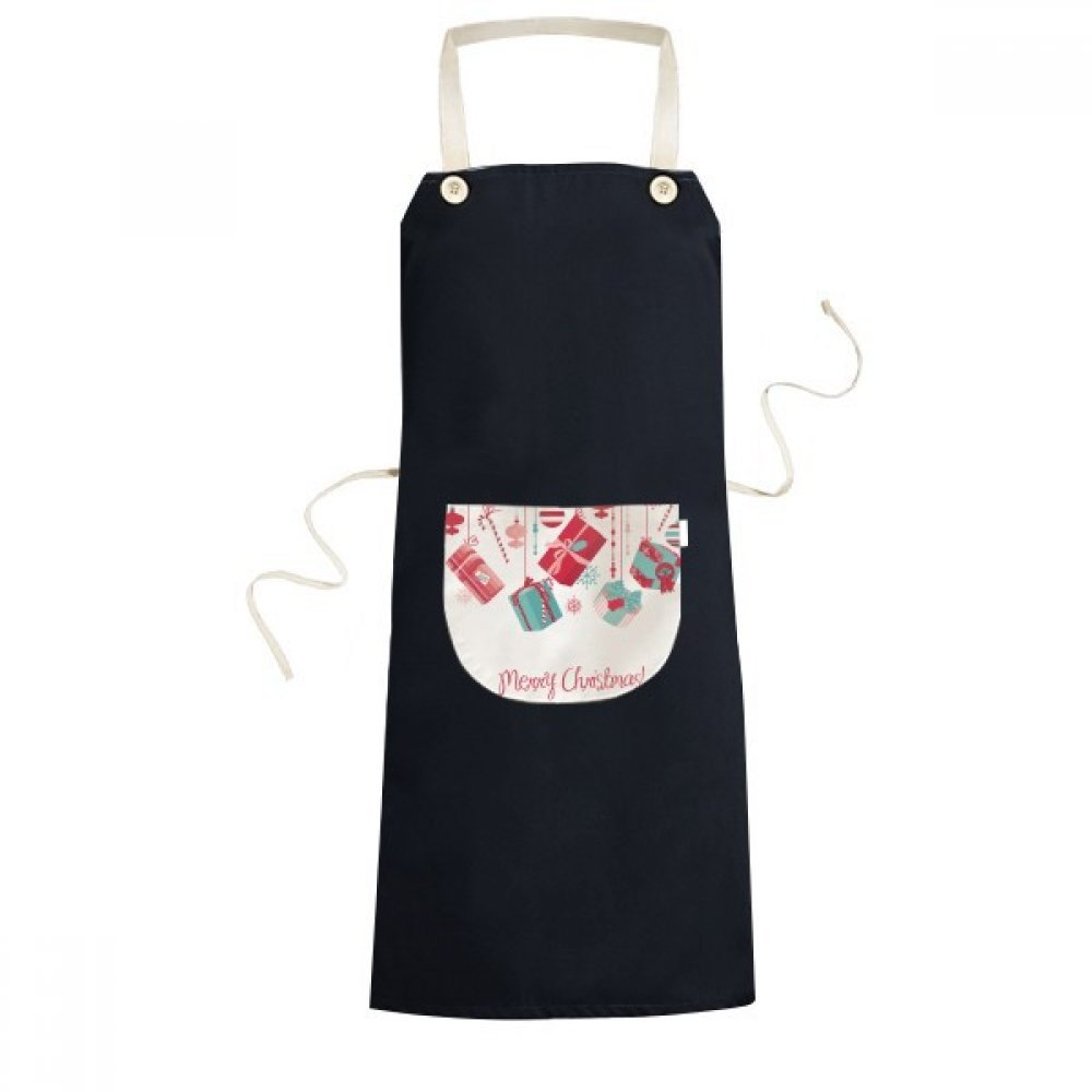 Tablier Joyeux Noël 70x67cm avec poche ventrale cadeau idéal pour passionnés de cuisine