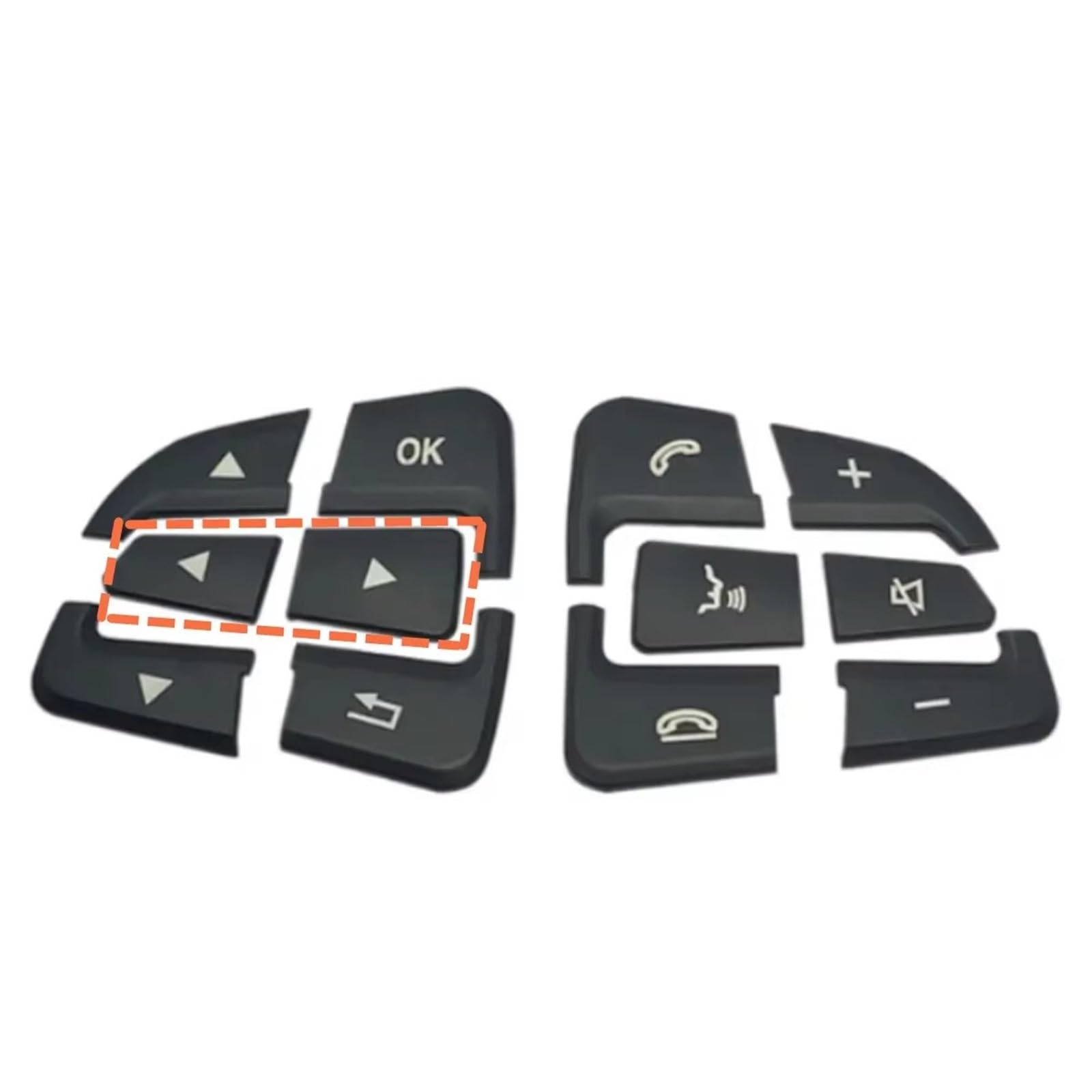 car Switch Stickers Compatible with Benz GLA for CLA GLE GLC GLS Car Steering Wheel Control Menu Switch Button Cover Trim Stickers
