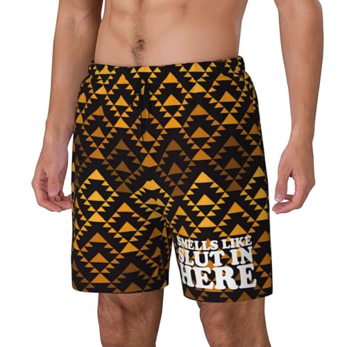 Smells Like Slut in Here Swimming Shorts Compression Liner Swim Trunks Swimwear Bathing Suits Beach Wear Swim Suits,2