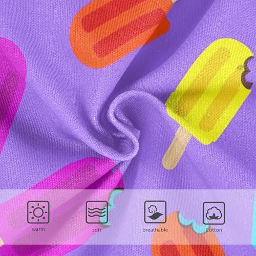 Cartoon Girls Underwear Toddlers 2t Cotton Girl Panties Cute Playful Purple Popsicles Ice Cream Briefs Kids Undies3