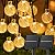 2-Pack 120 LED 72FT Solar Lights Outdoor Waterproof, Crystal Globe Lights with 8 Lighting Modes, Solar Powered Patio Lights for Garden Yard Porch Wedding Party Decor (Warm White)