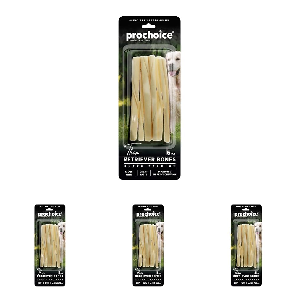 Prochoice Thin Retriever Bones, İnce Köpek Ödül Kemiği 6 Parça (4 paketi)