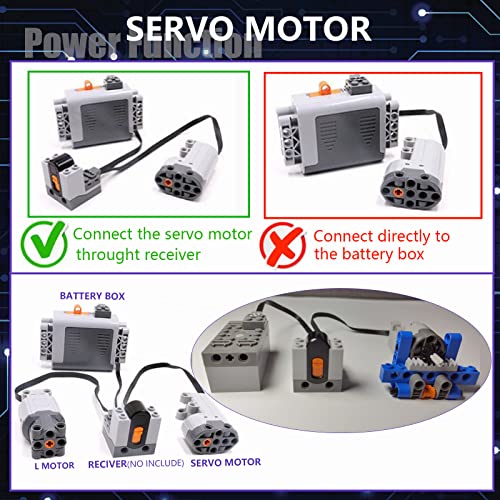 Maiwaput MWPOWER36PC 36Pcs Technical Parts Set Compatible With Lego Technic, Speed Power Functions Motor Kit thumb #4