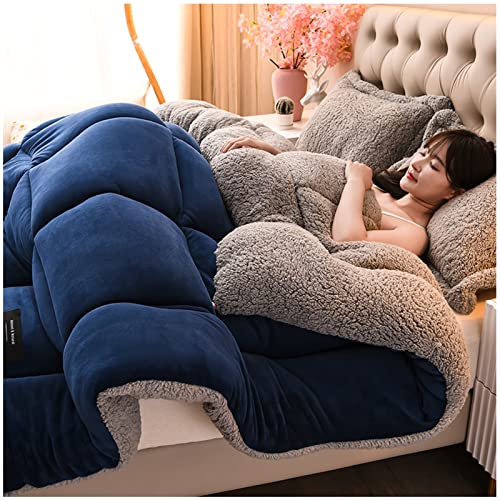 Couette D’hiver Très Chaude 220 X 240 Cm – Garnissage Microfibre, Tissu Velours, 5 Kg, Pour Grand Froid - 5