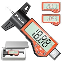 Reifentiefenmesser, Preciva 0-25.4 mm Digitaler Profiltiefenmesser für Reifen, Präzisions-Reifenprofilprüfer mit großem LCD-Display, Autoreifen Profiltiefenmesser für Autos, LKWs, Motorrad