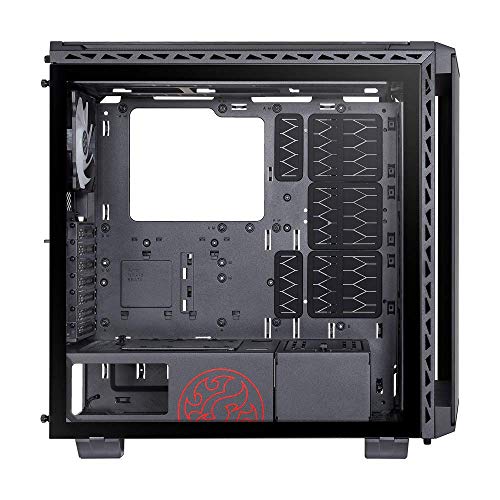 ADATA BATTLECRUISER Super Mid-Tower PC Chassis, Metal Construction with Glass Panels, Air-Flow Cooling, Modular Tool-Less, Dust-Filter, I/O USB Ports, Black - Case PC - Immagine 5