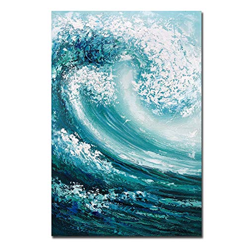 Flash Sale Buy 1 get 1 Metuu Oil Paintings, 24x36 Inch Sea Picture Texture Palette Knife Paintings Modern Home Decor Wall Art Painting Teal Ocean Wave Wood Inside Framed Ready to Hang Flash Sale Buy 1 get 1 Metuu Oil Paintings, 24x36 Inch Sea Picture Texture Palette Knife Paintings Modern Home Decor Wall Art Painting Teal Ocean Wave Wood Inside Framed Ready to Hang