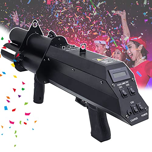 Pistola de confeti eléctrica de mano para animar eventos nocturnos