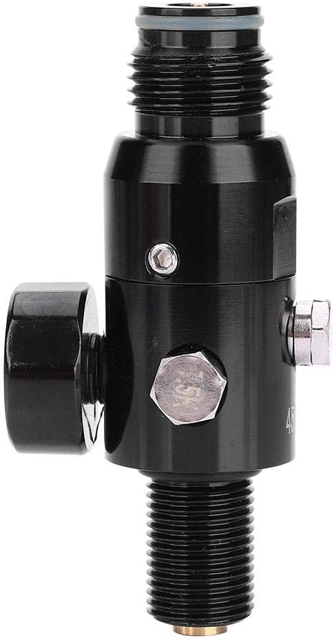 POCREATION Durable Aluminum Paintball Regulator, Paintball Air Tank Regulator, for Industrial(Inlet 4500psi, Outlet 2200psi)