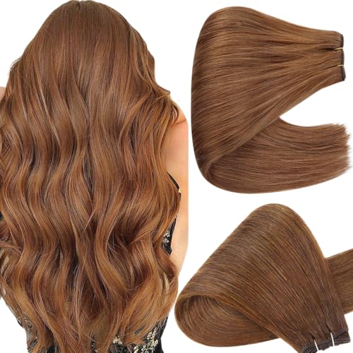 Full Shine Sew In Hair Extensions Invisible Weft Human Hair