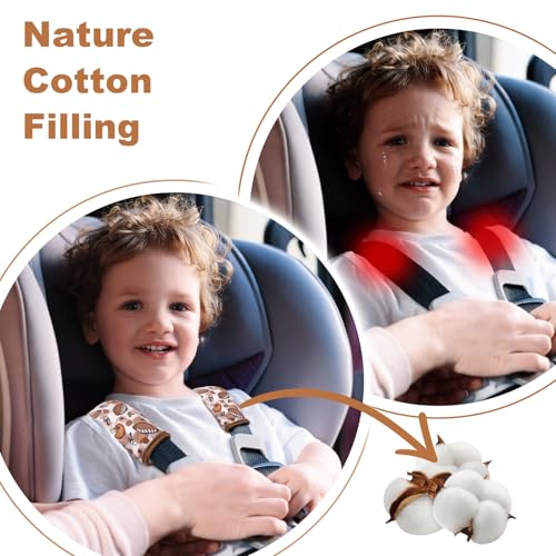 Image of Seat Belt Covers for Kids, 2 Pack Double-Sided Use Shoulder Pads for Kids