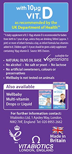 Wellbaby VIT D Drops by Vitabiotics - Vitamin D Drops for Babies from Birth to 4 Years - from The UK’s No.1 Baby Supplement Brand - Image 4