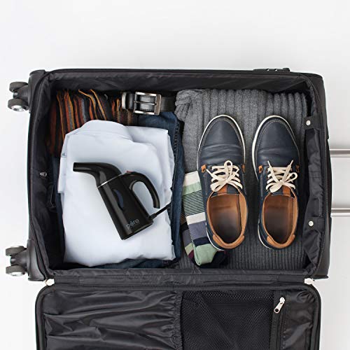 Pure Enrichment® Puresteam™ Portable Handheld Garment Steamer - Ideal For Home Or Travel, Fast Heating, Removes Wrinkles On Clothes And Fabric, Auto Shut-Off Safety Feature (Black) #TOP5