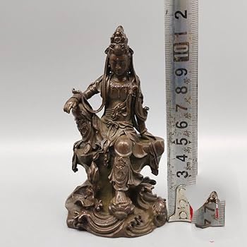 Amazon｜自在観音 観音菩薩 仏像 铜製 高11.5cm 観世音菩薩 観自在菩薩