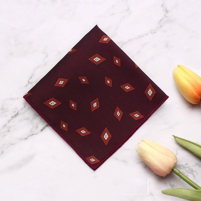 Men's Formal Small Square Handkerchief for Business Suit Party Pocket