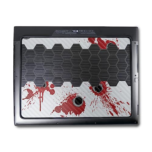 Image of MightySkins Carbon Fiber Skin Compatible with Alienware M18 R1 (2023) Full Wrap Kit - Bullet Holes | Protective, Durable Textured Carbon Fiber Finish | Easy to Apply & Change Styles | Made in The USA