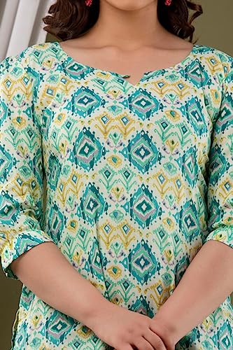 Image of Flora Printed I Cotton Top I Tops I Topper I Blouse I T-Shirt I Short Kurti ITop for Women