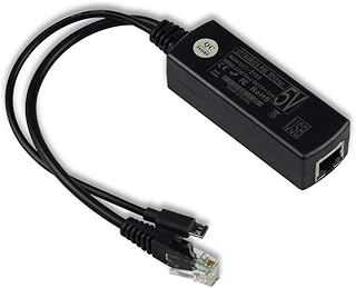 UCTRONICS IEEE 802.3af Micro USB Active PoE Splitter Power Over Ethernet 48V to 5V 2.4A for Tablets, Dropcam or Raspberry Pi 2/3B+ (48V to 5V 2.4A)