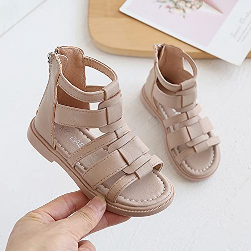 EnJoCho Kids Children Girls Open-Toed Princess Beach Shoes Soft-Soled Non-Slip Back Zipper Summer Outdoor Sport Sandals2