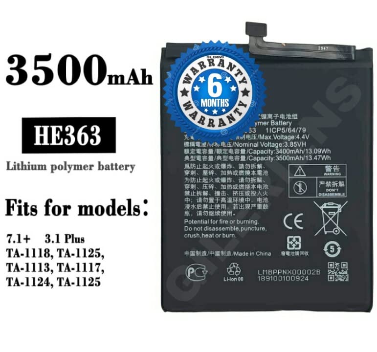 Image of Original HE363 Battery for Nokia 8.1 X7 3.1 Plus TA-1119 TA-1128 TA-1099 TA-1113 TA-1115 TA-1131 TA-1121 TA-1225 TA-1125 TA-1113 TA-1117 Battery with 6 Month Warranty **** (Q233)